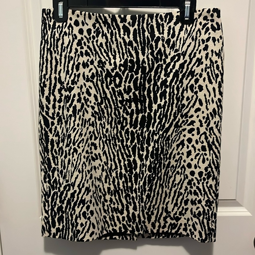 Talbots animal print skirt